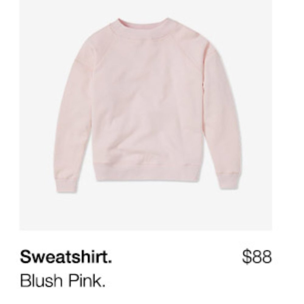 Entireworld. Sweathsirt. Women's. Type A, Version 3, Blush Pink